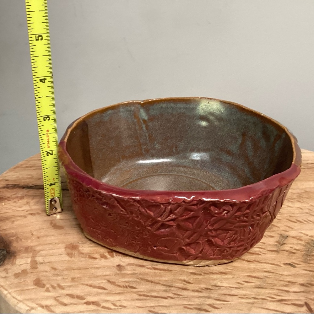 🔴 Beautiful Handcrafted Clay / Ceramic / Pottery Bowl / Candle Holder / Decor - Picture 13 of 16